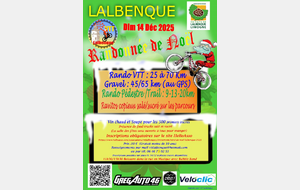 RANDO DE NOEL 2025 OUVERTURE DES INSCRIPTIONS