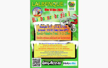 RANDO DE NOEL 2025 OUVERTURE DES INSCRIPTIONS