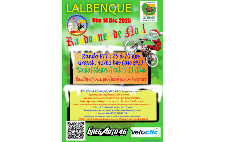 RANDO DE NOEL 2025 OUVERTURE DES INSCRIPTIONS